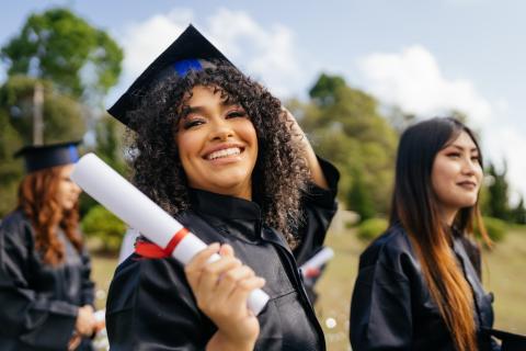 Student graduating